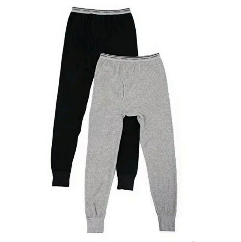 Men's Black Thermal Underwear Bottoms Size XL - Picture 6 of 6